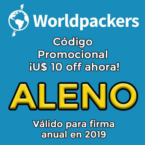 Worldpackers Argentina 2019 código promocional descuento