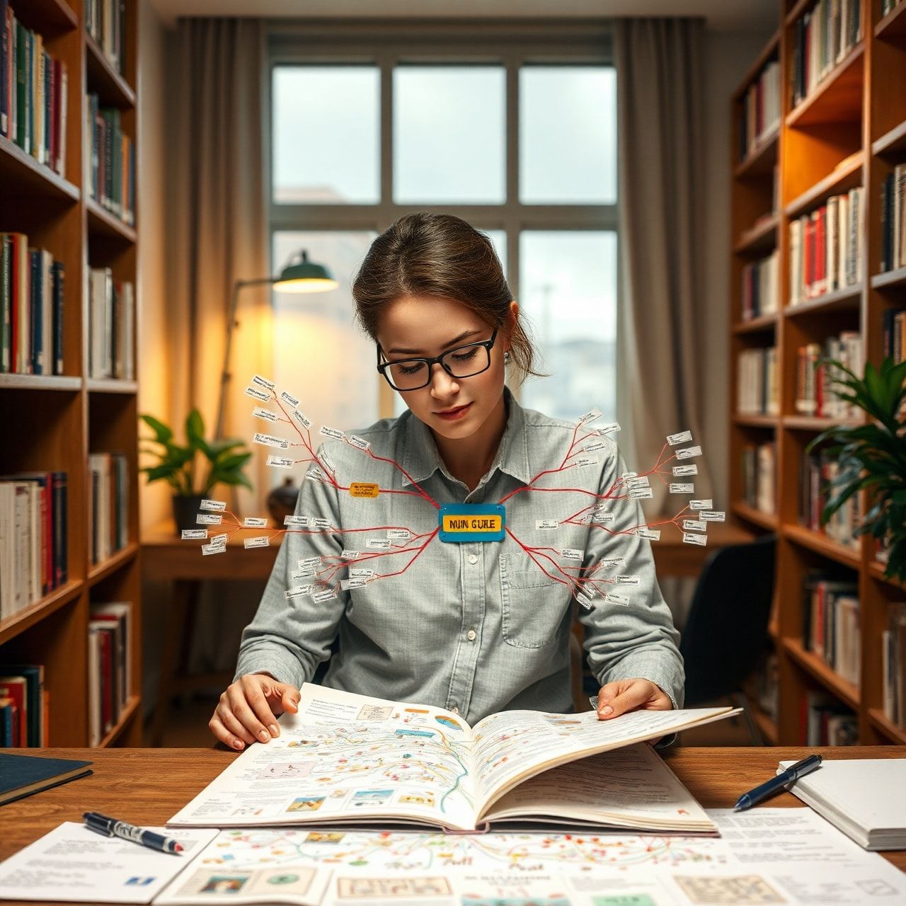 O que é como usar mapas mentais na leitura: Guia Prático